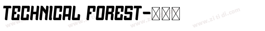 Technical Forest字体转换